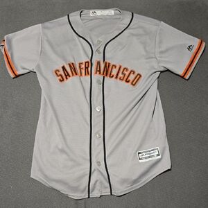San Fransisco Giants Majestic Gray and Orange Kids Baseball Jersey